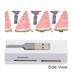 Grapes Watermelon Fruit Patterns Bouffants Broken Hearts Memory Card Reader (stick)  by Mariart