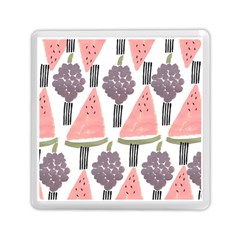 Grapes Watermelon Fruit Patterns Bouffants Broken Hearts Memory Card Reader (square)  by Mariart