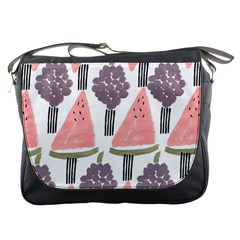 Grapes Watermelon Fruit Patterns Bouffants Broken Hearts Messenger Bags