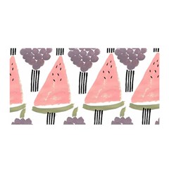 Grapes Watermelon Fruit Patterns Bouffants Broken Hearts Satin Wrap by Mariart