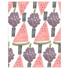 Grapes Watermelon Fruit Patterns Bouffants Broken Hearts Drawstring Bag (small) by Mariart