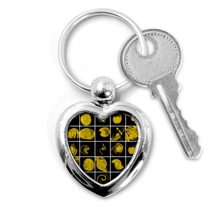 Grasshopper Rhino Spirograph Beautiful Fabulous Key Chains (Heart) 