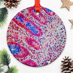 Histology Inc Histo Logistics Incorporated Alcian Blue Ornament (round) by Mariart