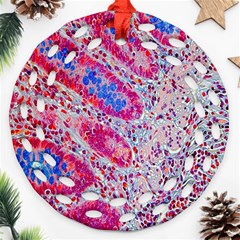 Histology Inc Histo Logistics Incorporated Alcian Blue Ornament (round Filigree) by Mariart