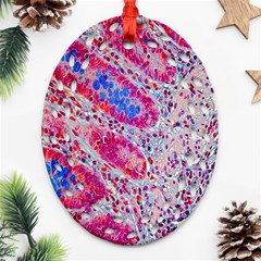 Histology Inc Histo Logistics Incorporated Alcian Blue Ornament (oval Filigree) by Mariart