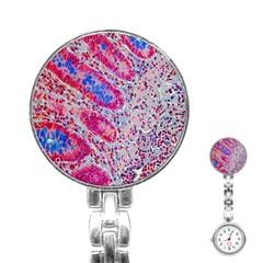 Histology Inc Histo Logistics Incorporated Alcian Blue Stainless Steel Nurses Watch by Mariart