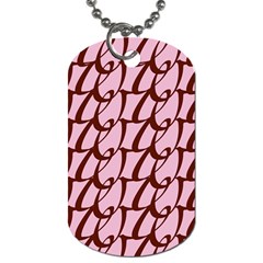 Letter Font Zapfino Appear Dog Tag (one Side)