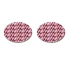 Letter Font Zapfino Appear Cufflinks (oval) by Mariart