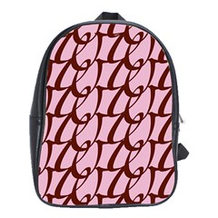 Letter Font Zapfino Appear School Bag (xl) by Mariart