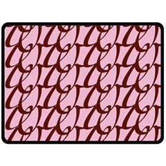 Letter Font Zapfino Appear Double Sided Fleece Blanket (large) 