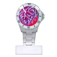 Histology Inc Histo Logistics Incorporated Masson s Trichrome Three Colour Staining Plastic Nurses Watch by Mariart