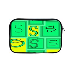 Letter Huruf S Sign Green Yellow Apple Macbook Pro 13  Zipper Case by Mariart