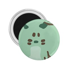 Lineless Background For Minty Wildlife Monster 2 25  Magnets by Mariart