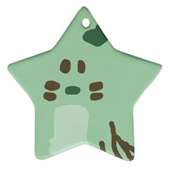 Lineless Background For Minty Wildlife Monster Ornament (star) by Mariart