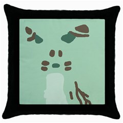 Lineless Background For Minty Wildlife Monster Throw Pillow Case (black) by Mariart