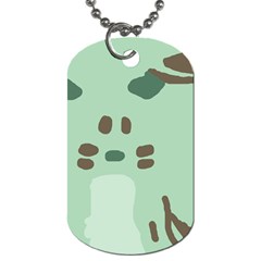 Lineless Background For Minty Wildlife Monster Dog Tag (one Side) by Mariart