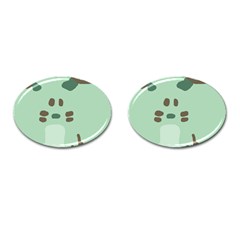 Lineless Background For Minty Wildlife Monster Cufflinks (oval) by Mariart