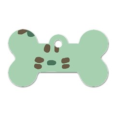 Lineless Background For Minty Wildlife Monster Dog Tag Bone (one Side) by Mariart