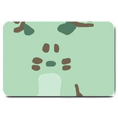 Lineless Background For Minty Wildlife Monster Large Doormat  by Mariart