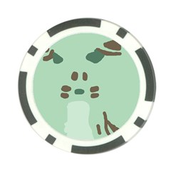 Lineless Background For Minty Wildlife Monster Poker Chip Card Guard (10 Pack) by Mariart