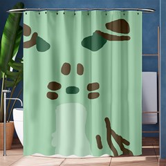 Lineless Background For Minty Wildlife Monster Shower Curtain 60  X 72  (medium) 