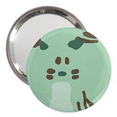 Lineless Background For Minty Wildlife Monster 3  Handbag Mirrors by Mariart