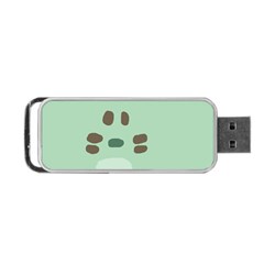 Lineless Background For Minty Wildlife Monster Portable Usb Flash (one Side) by Mariart