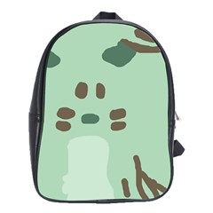 Lineless Background For Minty Wildlife Monster School Bag (xl) by Mariart