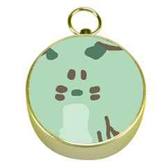 Lineless Background For Minty Wildlife Monster Gold Compasses by Mariart