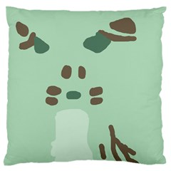 Lineless Background For Minty Wildlife Monster Large Flano Cushion Case (two Sides) by Mariart