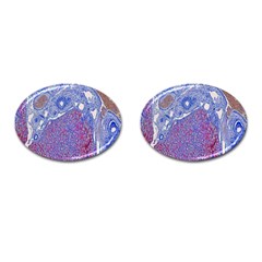 Histology Inc Histo Logistics Incorporated Human Liver Rhodanine Stain Copper Cufflinks (oval) by Mariart