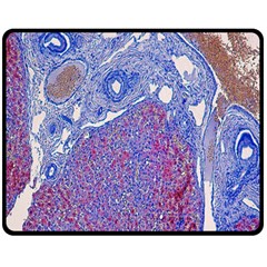 Histology Inc Histo Logistics Incorporated Human Liver Rhodanine Stain Copper Fleece Blanket (medium)  by Mariart