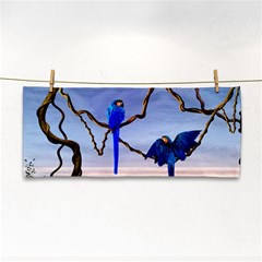 Wonderful Blue  Parrot Looking To The Ocean Cosmetic Storage Cases