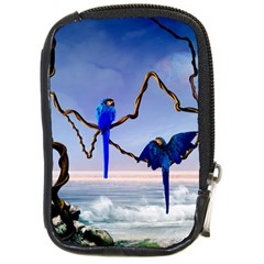 Wonderful Blue  Parrot Looking To The Ocean Compact Camera Cases