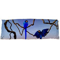 Wonderful Blue  Parrot Looking To The Ocean Body Pillow Case Dakimakura (two Sides) by FantasyWorld7