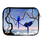 Wonderful Blue  Parrot Looking To The Ocean Apple iPad 2/3/4 Zipper Cases Front