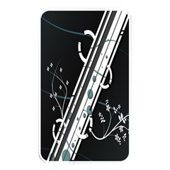 Line Light Leaf Flower Floral Black White Beauty Polka Memory Card Reader by Mariart