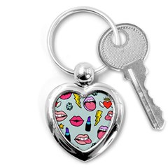 Lipstick Lips Heart Valentine Star Lightning Beauty Sexy Key Chains (heart) 