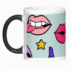 Lipstick Lips Heart Valentine Star Lightning Beauty Sexy Morph Mugs by Mariart