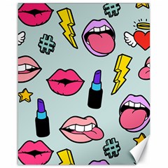 Lipstick Lips Heart Valentine Star Lightning Beauty Sexy Canvas 16  X 20   by Mariart