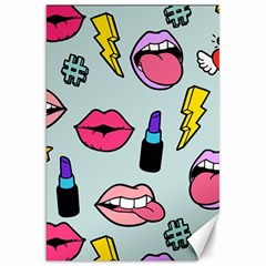 Lipstick Lips Heart Valentine Star Lightning Beauty Sexy Canvas 20  X 30   by Mariart