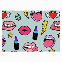 Lipstick Lips Heart Valentine Star Lightning Beauty Sexy Large Glasses Cloth