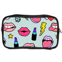 Lipstick Lips Heart Valentine Star Lightning Beauty Sexy Toiletries Bags