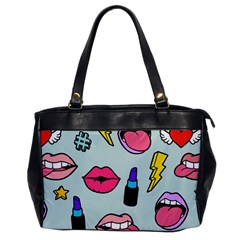 Lipstick Lips Heart Valentine Star Lightning Beauty Sexy Office Handbags by Mariart