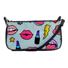 Lipstick Lips Heart Valentine Star Lightning Beauty Sexy Shoulder Clutch Bags by Mariart