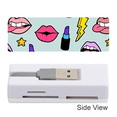 Lipstick Lips Heart Valentine Star Lightning Beauty Sexy Memory Card Reader (stick)  by Mariart