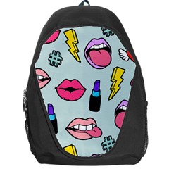 Lipstick Lips Heart Valentine Star Lightning Beauty Sexy Backpack Bag by Mariart