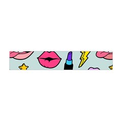 Lipstick Lips Heart Valentine Star Lightning Beauty Sexy Flano Scarf (mini) by Mariart