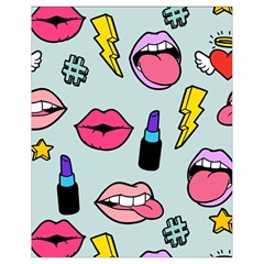 Lipstick Lips Heart Valentine Star Lightning Beauty Sexy Drawstring Bag (small) by Mariart