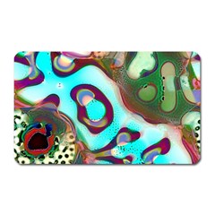 Multiscale Turing Pattern Recursive Coupled Stone Rainbow Magnet (rectangular) by Mariart